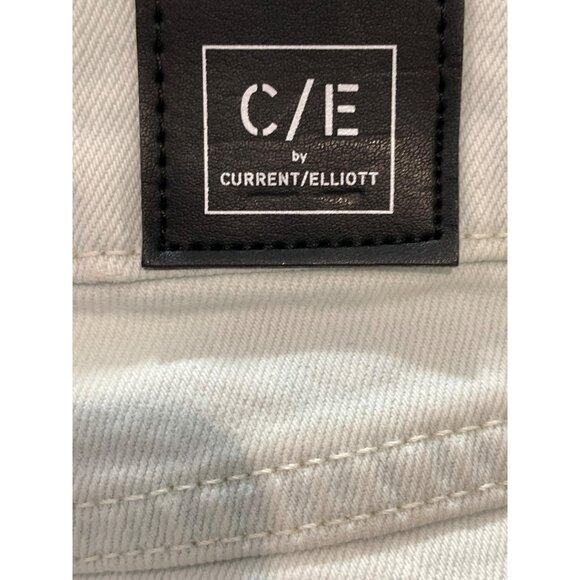 Current/Elliott Relaxed Boyfriend Jeans 27 Light Wash Cuffed Cotton Blend NWT - Picture 7 of 7